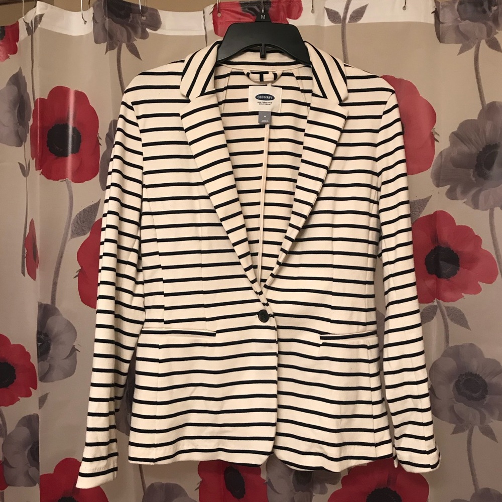Old Navy grey and white blazer